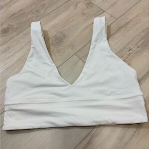 White Align V-Neck Bra *Light Support, A/B Cup Lululemon